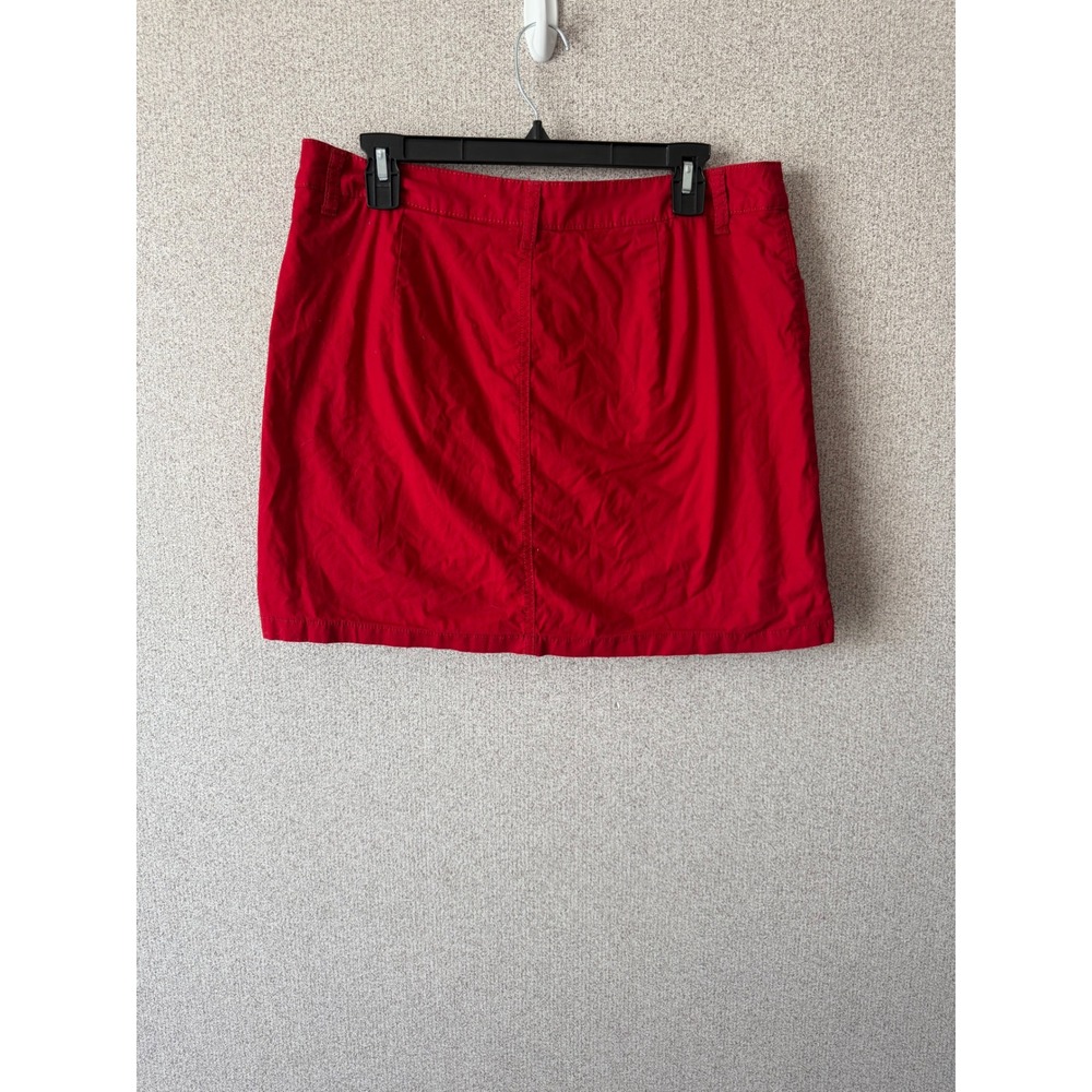 St. Johns Bay Red Skort Womens Size 12 Mini Skirt with Built-in Shorts Casual - Picture 5 of 7